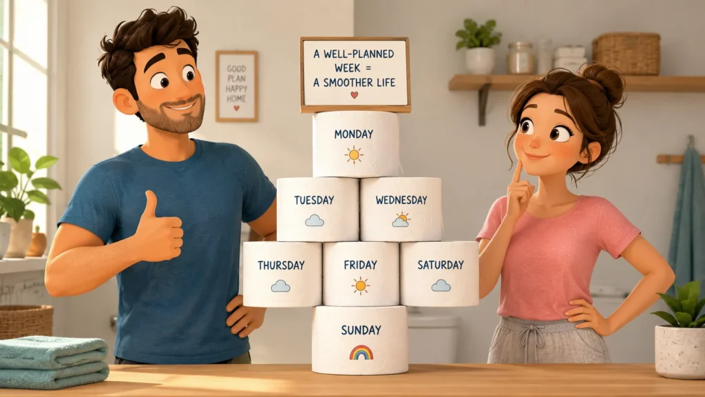 How Much Toilet Paper Per Person Per Week