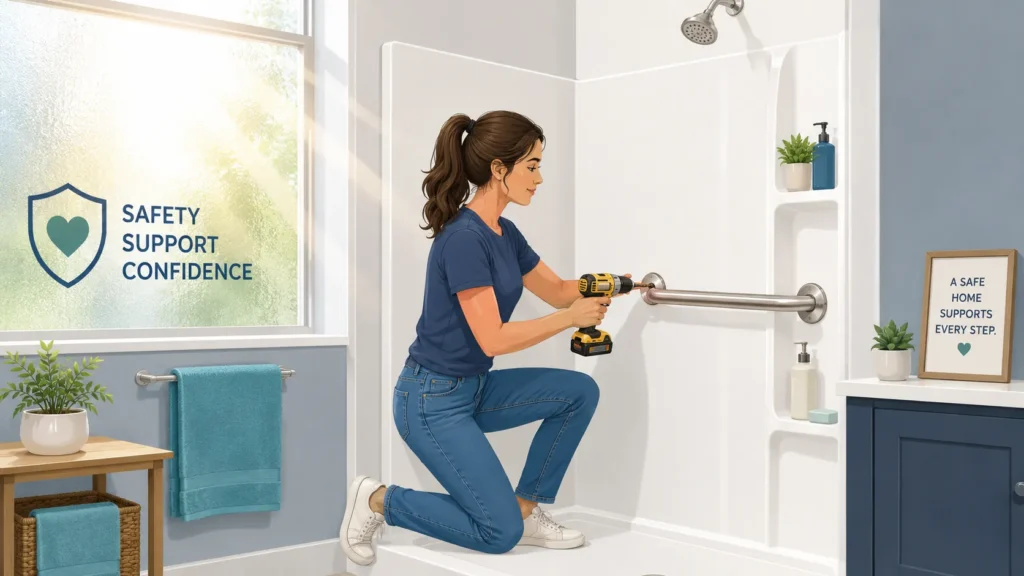 How to Install Grab Bar in Fiberglass Shower